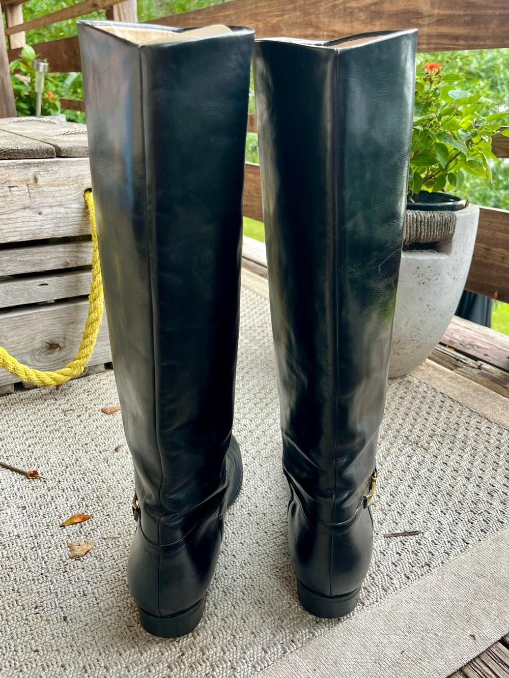 RARE VINTAGE COLE HAAN — HAND MADE IN ITALY 🇮🇹 Leather Knee High Boots - Picture 10 of 15